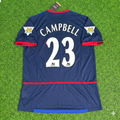 Arsenal 2002-2004 Black Blue o2 Retro Kit Jersey – Sol Campbell 23- – Back View