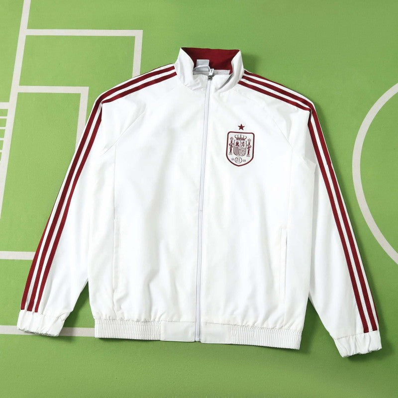 Spain 2026 World Cup White Windbreaker Jacket – Back View
