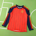 Spain 2026 World Cup Home Long Sleeve Jersey – Back View