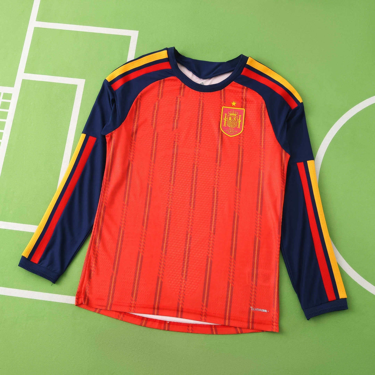 Spain 2026 World Cup Home Long Sleeve Jersey – Back View