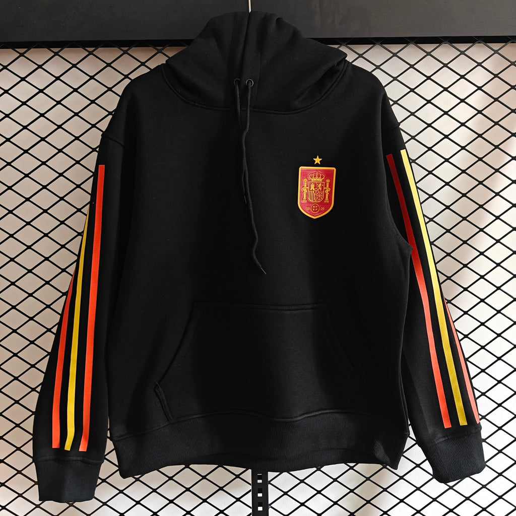 Spain - Hoodie Winter Fleece- Football Kapuzenpullover Paradise Edition – Front View
