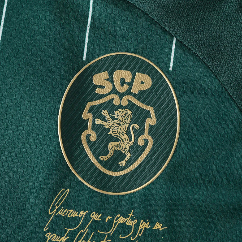 Viktor Gyökeres Sporting CP Lisbon Green Football Jersey – Detailed View
