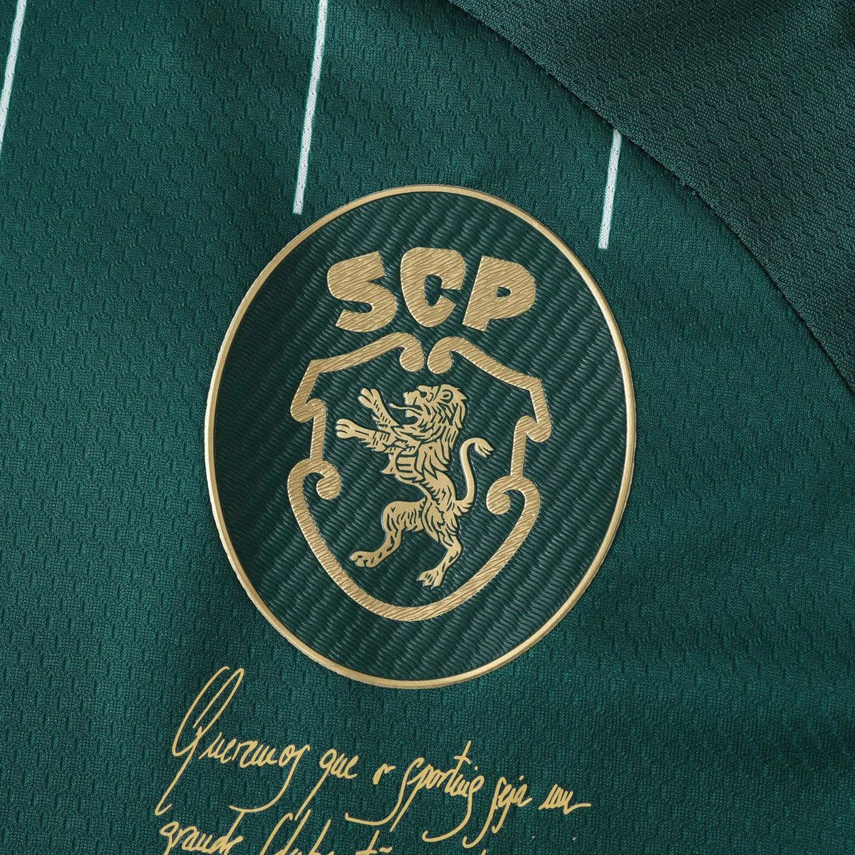 Viktor Gyökeres Sporting CP Lisbon Green Football Jersey – Detailed View