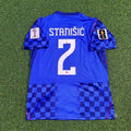 Josip Stanisic Croatia 2026 World Cup Away Blue Football Jersey – Back View