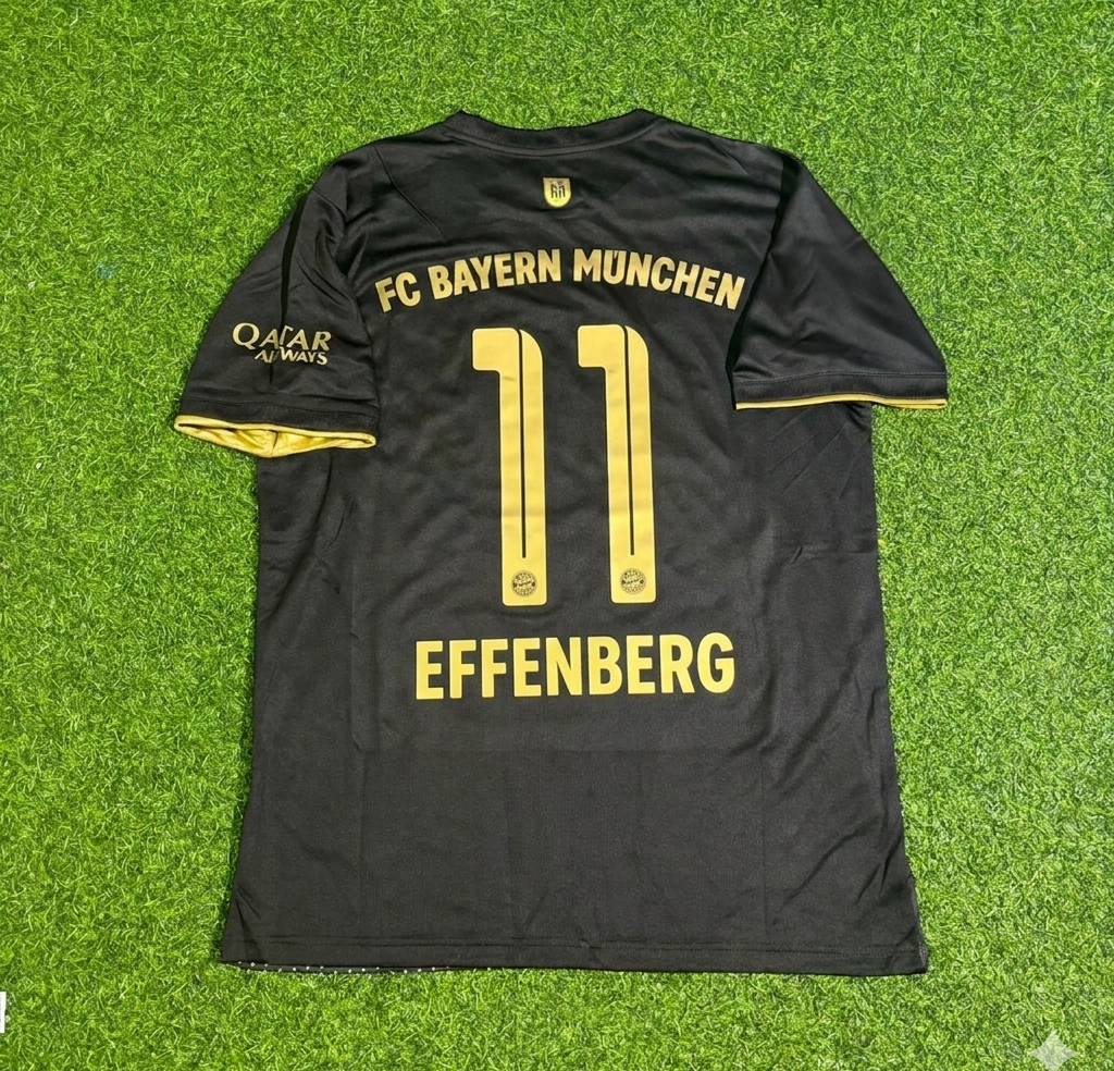 Stefan Effenberg Bayern Munich Away Football Jersey – Back View
