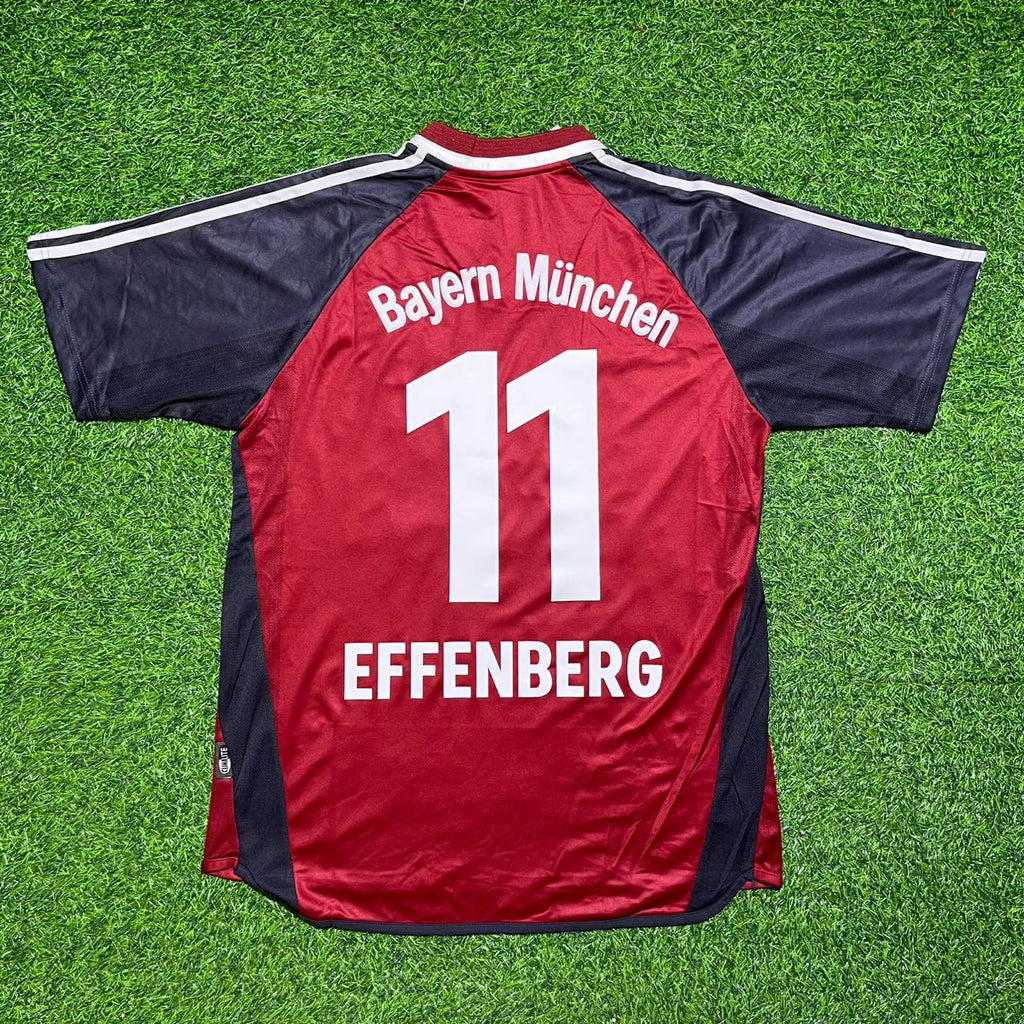 2001/02 Stefan Effenberg Bayern Munich Rot Retro Fussballtrikot Jersey – Back View