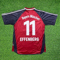 2001/02 Stefan Effenberg Bayern Munich Rot Retro Fussballtrikot Jersey – Back View