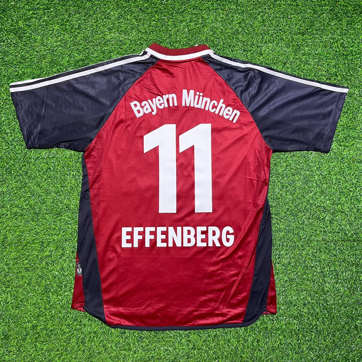 2001/02 Stefan Effenberg Bayern Munich Rot Retro Fussballtrikot Jersey – Back View
