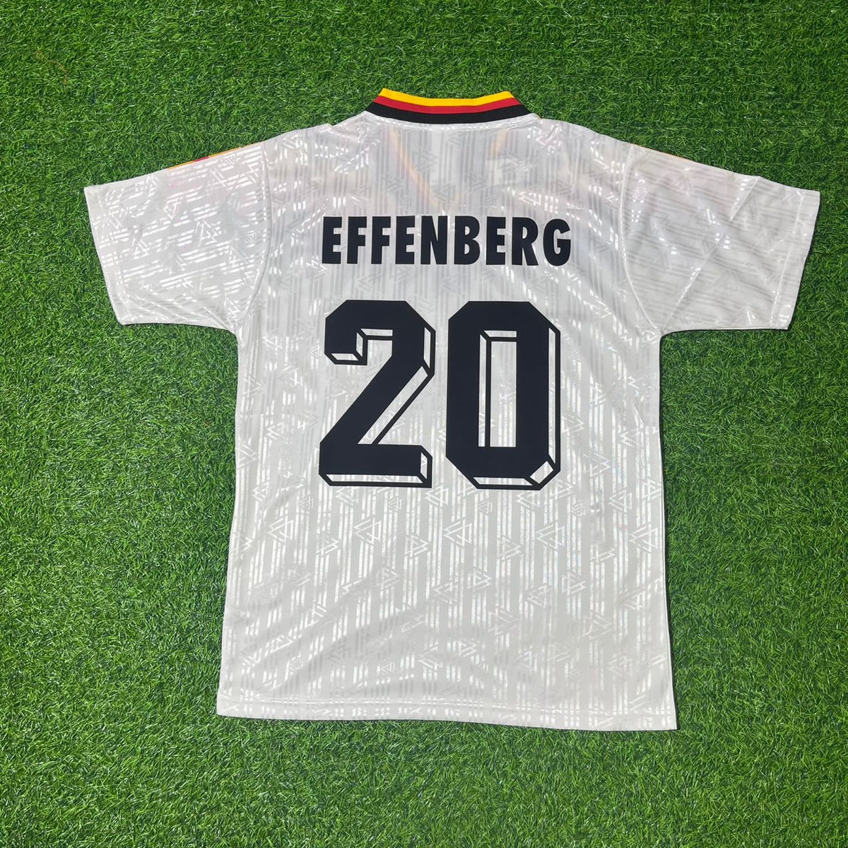 1994 Germany World Cup Stefan Effenberg Deutschland Retro Football Jersey – Back View