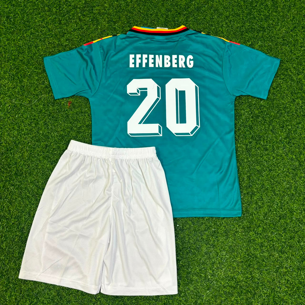 Stefan Effenberg Germany Deutschland 1994 World Cup Kids Jersey – Back View