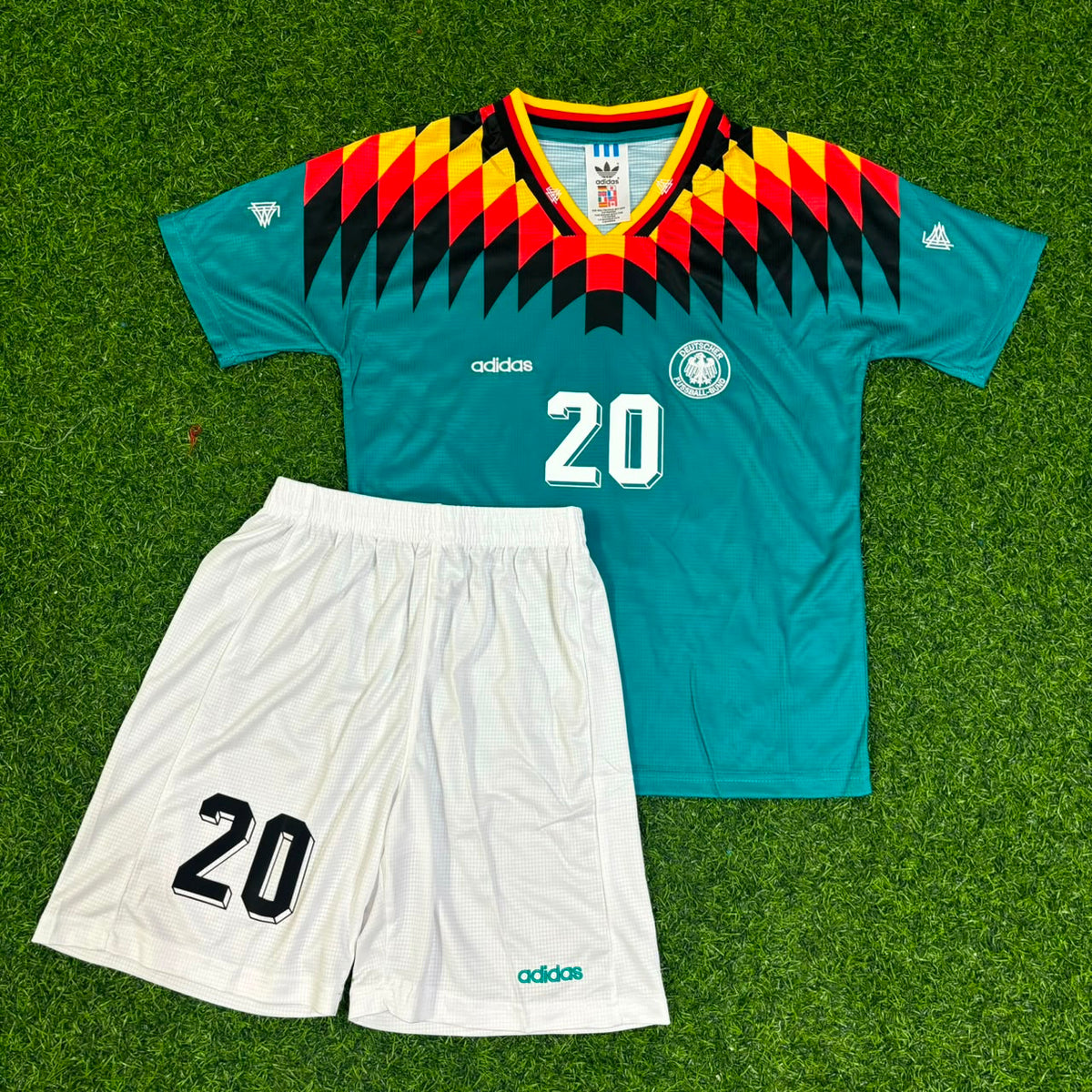 Stefan Effenberg Germany Deutschland 1994 World Cup Kids Jersey – Front View