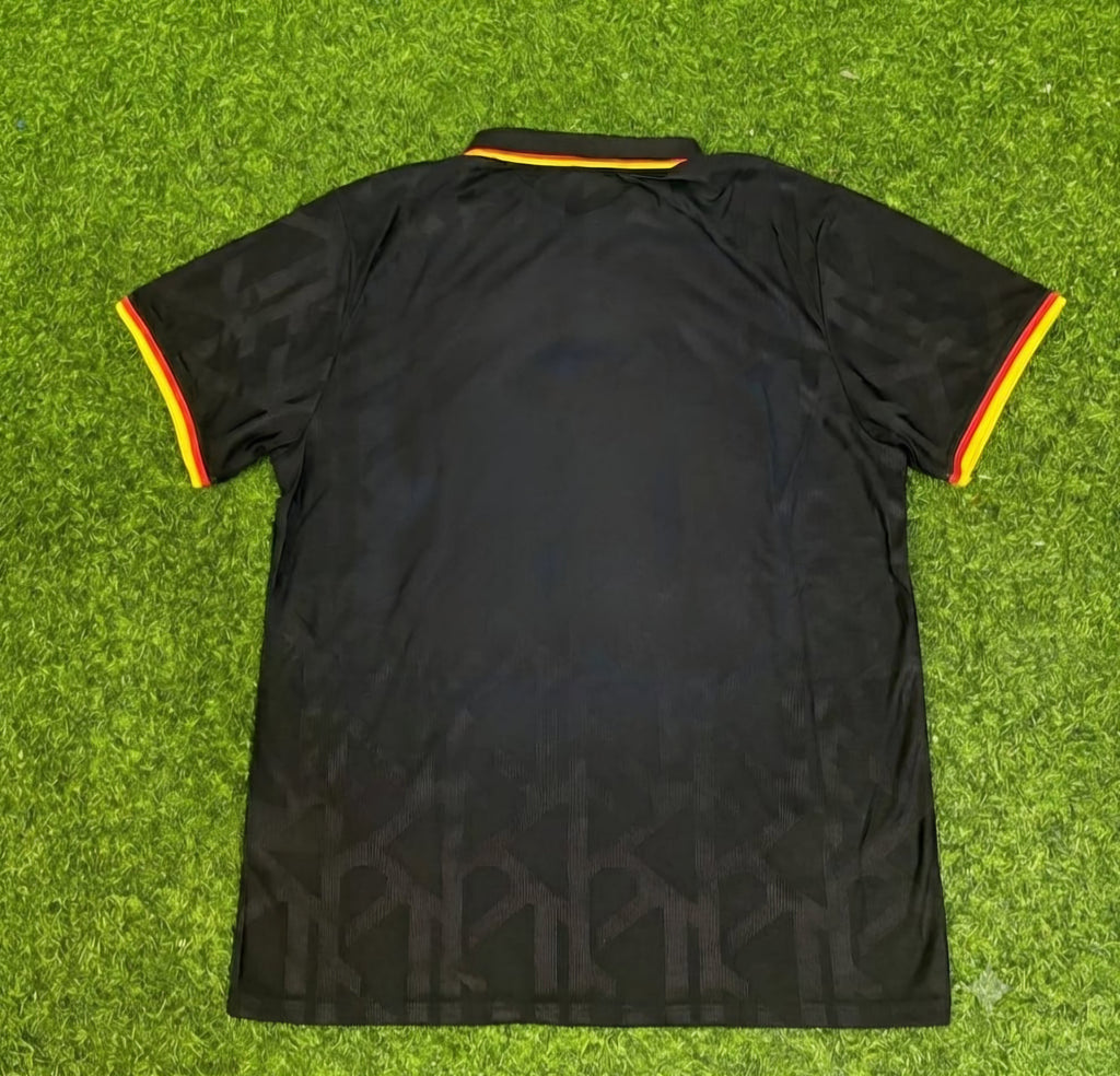 Germany Black Polo Retro Commemorative Jersey – Front View