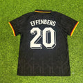 Stefan Effenberg Germany Black Polo Retro Commemorative Jersey – Back View