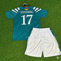 Stefan Effenberg #17 Deutschland Retro Heim Kinder Fußballtrikot Jersey – Back View