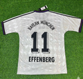 Bayern Munich Away White Retro Football Jersey – Stefan Effenberg – Back View