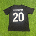 Stefan Effenberg Germany 125 Years Special Black Football Jersey – Back View