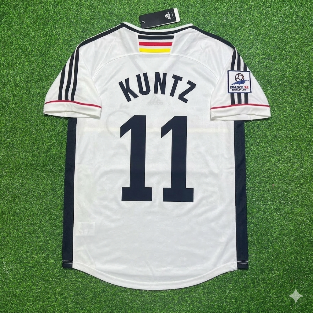 Stefan Kuntz Deutschland World Cup Retro Fußballtrikot – Back View