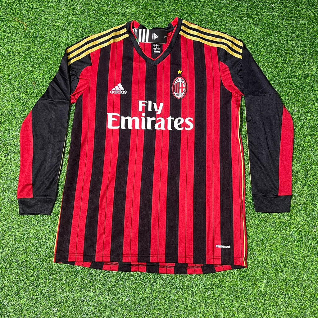 AC Milan 2013/14 Long Sleeve Home Retro Football Jersey – Stephan El Shaarawy – 4