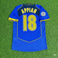 Juventus 2004-2005 Blue Retro Jersey | Kit | | – Stephen Appiah – Back View