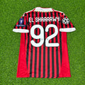 2011/12 Stephen El Shaarawy #92 AC Milan Home Retro Football Jersey – Back View