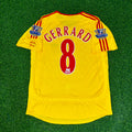 Liverpool 2006/2007 Yellow Retro Football Jersey – Steven Gerrard – Back View