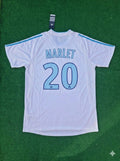 2003/04 Steve Marlet 20- Olympique Marseille Home OM Football Jersey – Back View
