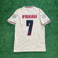 1996 Steve McManaman Liverpool 1997 Retro Away White Retro Football Jersey – Back View