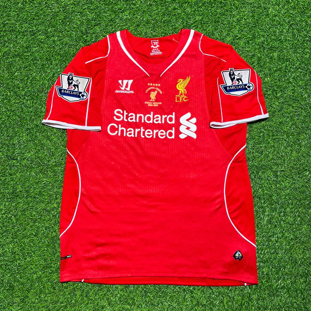 Liverpool 2014 2015 Final Year Special Retro Jersey – Steven Gerrard #8 – Front View