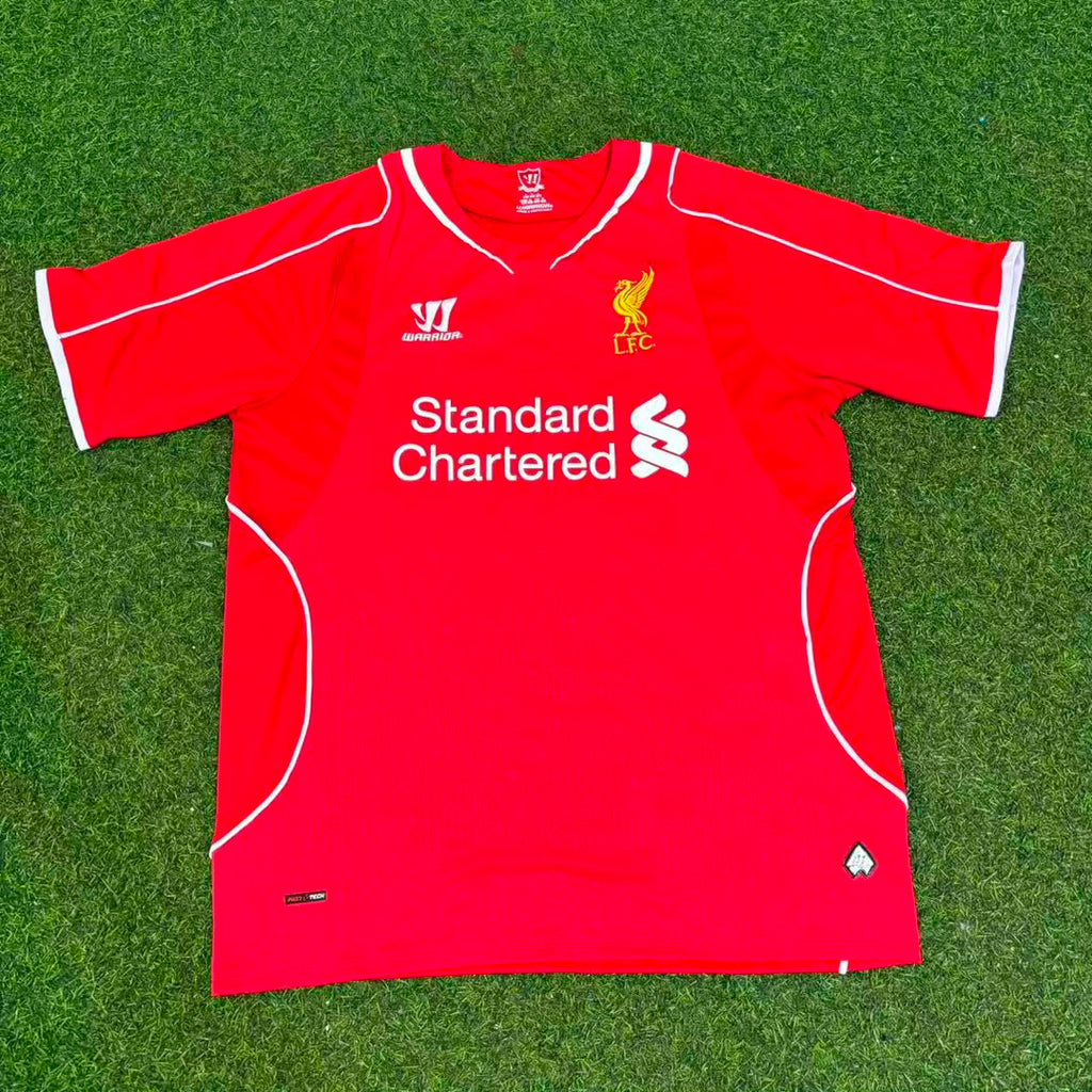 Liverpool 2014/15 Home Retro Kit Jersey – Steven Gerrard 8 - – Front View