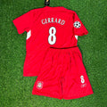 2005 Steven Gerrard 8 Liverpool Champions League Final Istanbul Kids Football Jersey for Children Personnalisable – Back View