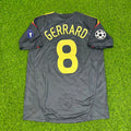 Steven Gerrard – Liverpool 2009-10 Black Retro Kit Jersey – | | – Back View