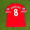 2013/14 Steven Gerrard Liverpool Season Red Retro Football Jersey – Back View