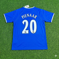 Steven Pienaar #20 Everton Fc Blue Retro Football Jersey – Back View