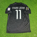 Jørgen Strand Larsen #11 Norway 2026 World Cup Black Away Football Jersey – Back View