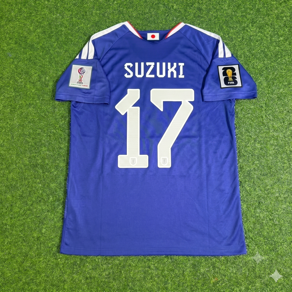 Japan 2026 World Cup Football Jersey – Yuito Suzuki – Back View