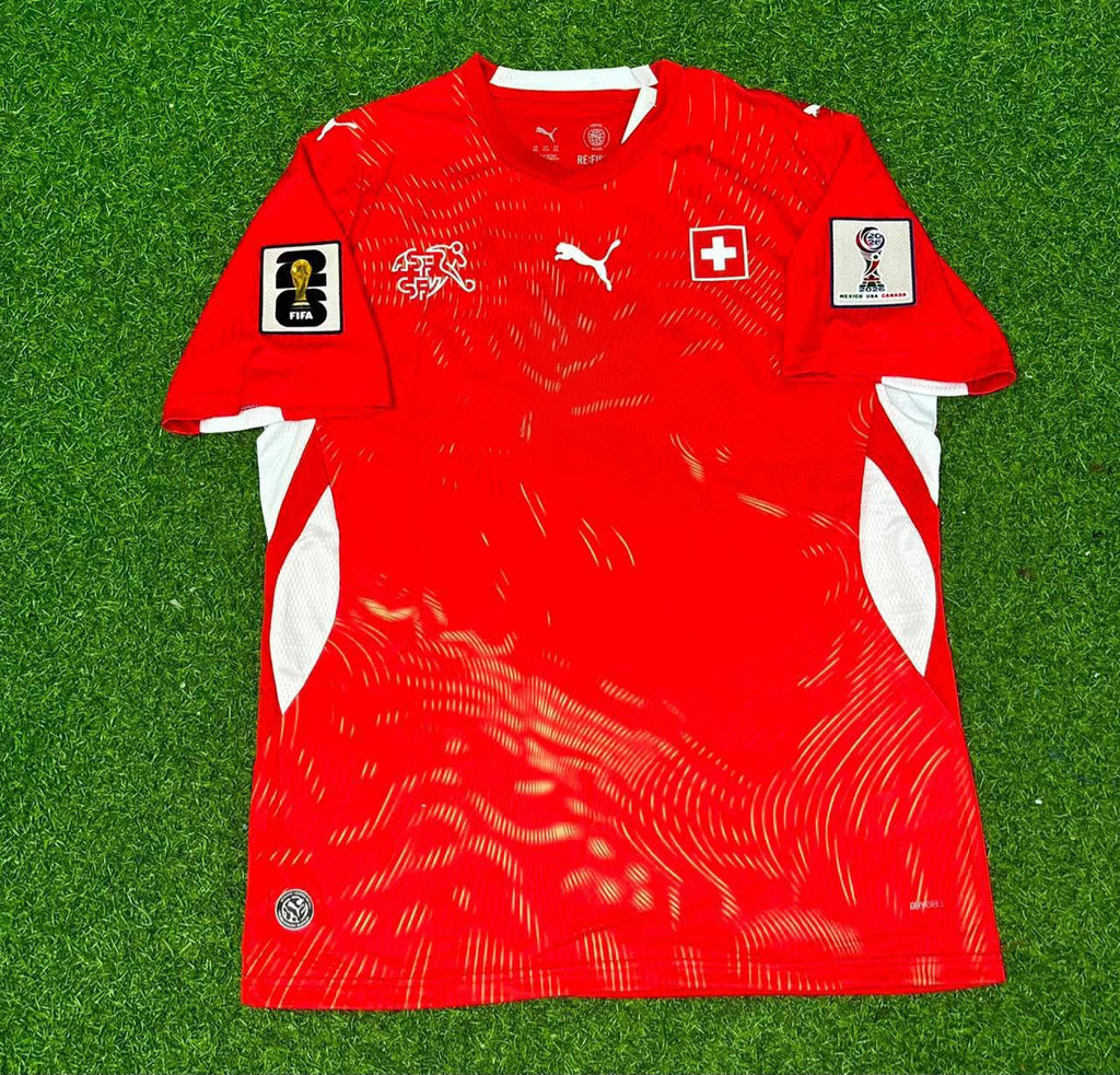 2026 Switzerland World Cup Gregor Kobel 1- Football Jersey – Front View