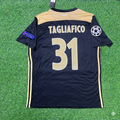 Ajax 2018–2019 Champions League Black Retro Football Jersey – Nicolas Tagliafico – Back View