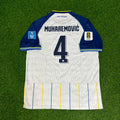Tarik Muharemovic Bosnia and Herzegovina 2026 World Cup White Football Jersey – Back View