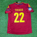 2012 Spain EURO Thiago Alcantara Final Retro Football Jersey – Back View