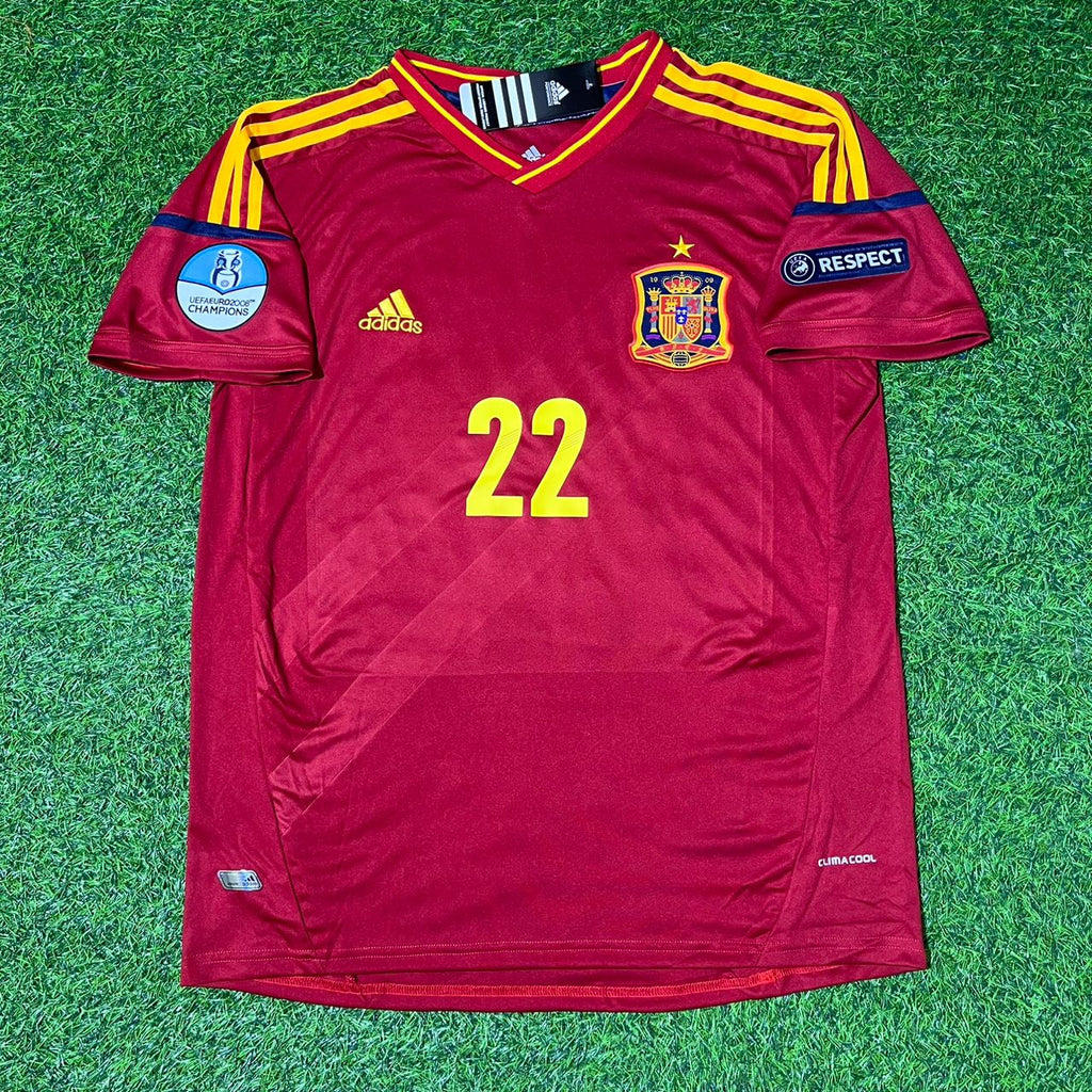 2012 Spain EURO Thiago Alcantara Final Retro Football Jersey – Front View