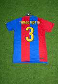 2006/07 Thiago Motta Barcelona Home Retro Football Jersey – Back View