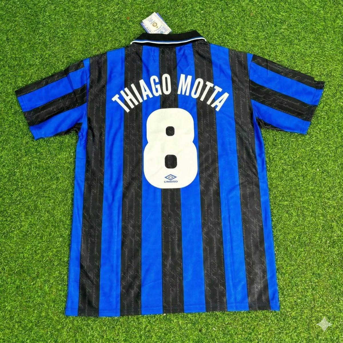 Inter Home Retro Football Jersey – Thiago Motta – Back View