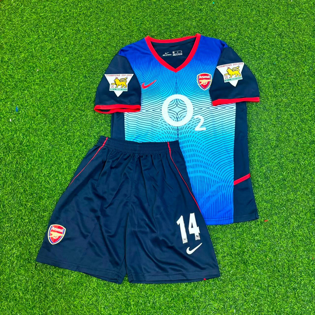 Thierry Henry 14 - Arsenal 2002/2004 KIDS Retro Kit Jersey – Front View