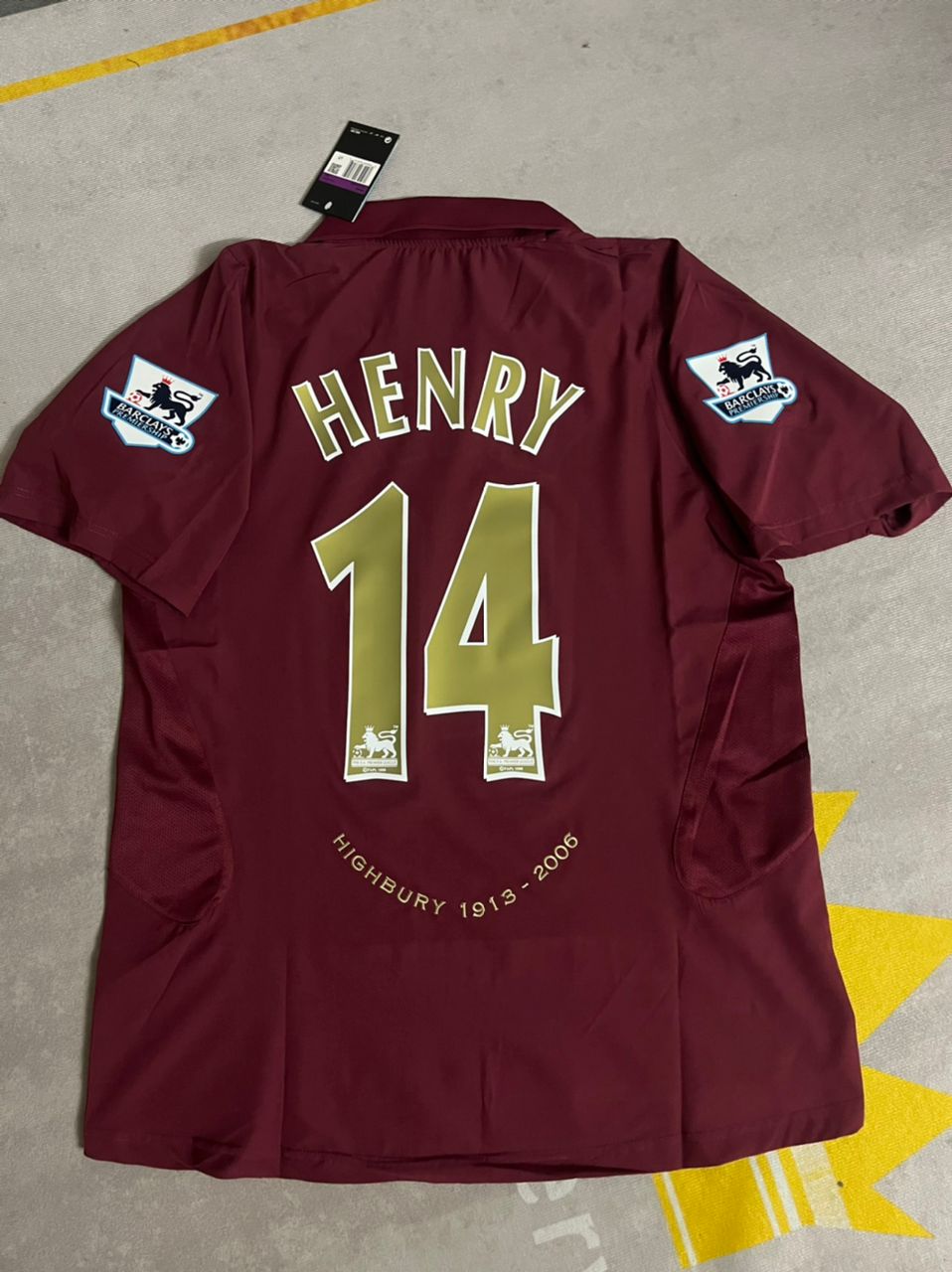 Thierry Henry Arsenal 2006 Highbury Burgundy Retro Football Jersey – 4