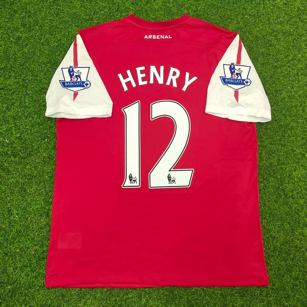 Thierry Henry Arsenal 2010-2011 Retro Kit Jersey – Back View