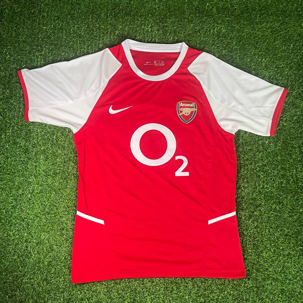 Thierry Henry 14 - Arsenal o2 2002/03 Home Retro Kit Jersey Soccer – Front View