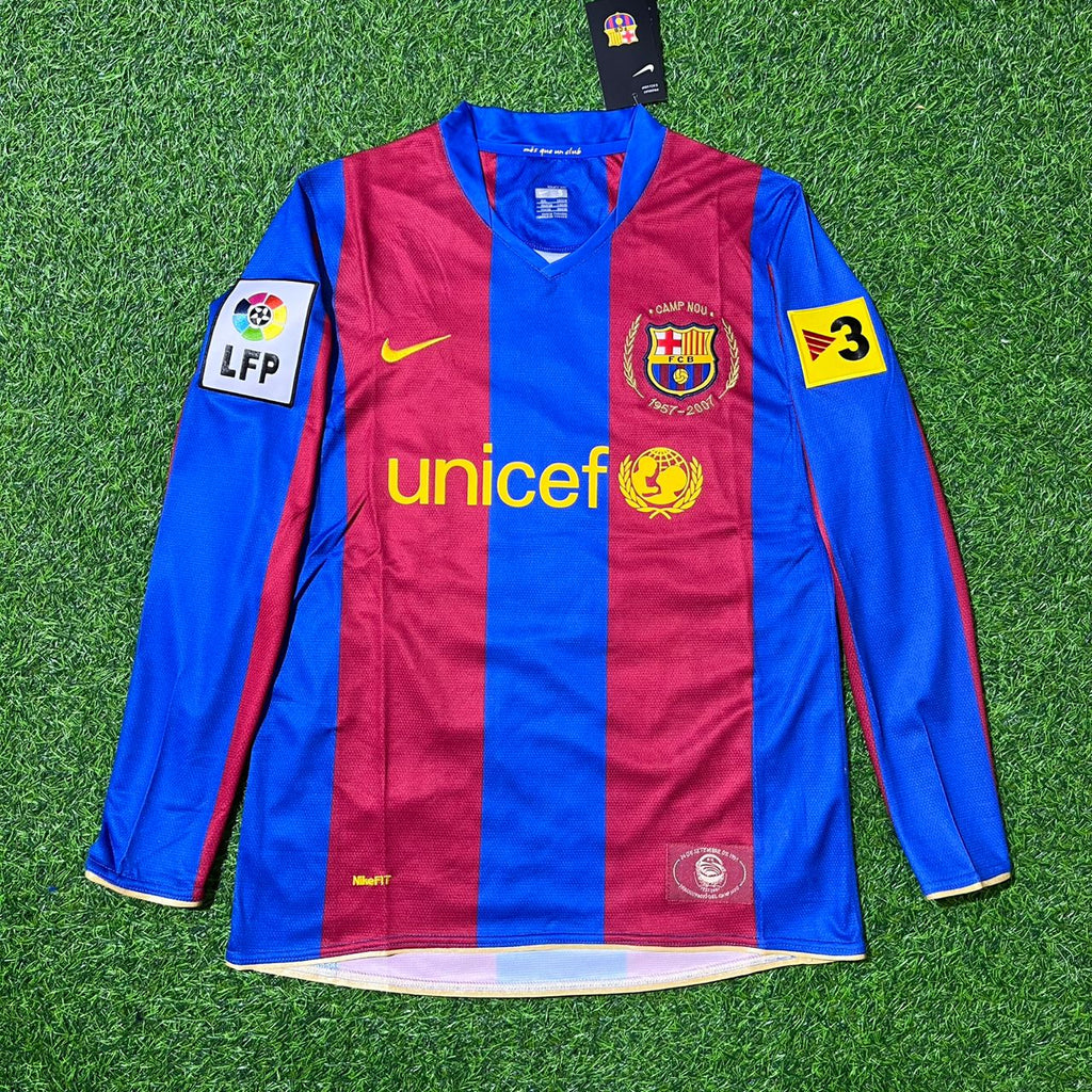 2007 Thierry Henry Barcelona Retro Football Jersey – Front View