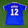 Thierry Henry France 1998 World Cup Retro Football Jersey – Back View
