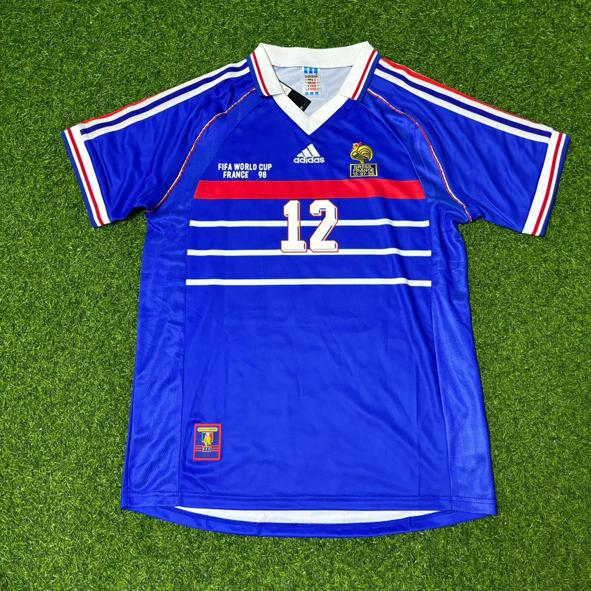 Thierry Henry France 1998 World Cup Retro Football Jersey – Front View