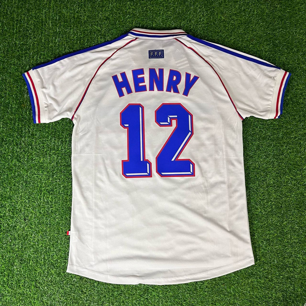 Thierry Henry – France 1998 World Cup White Retro Jersey – | | Retro – 5